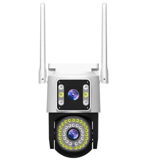 Kamerë Sigurie Wi-Fi me 2 Lente 4MP, Shikim Nate me Ngjyra, Audio Dydrejtimëshe