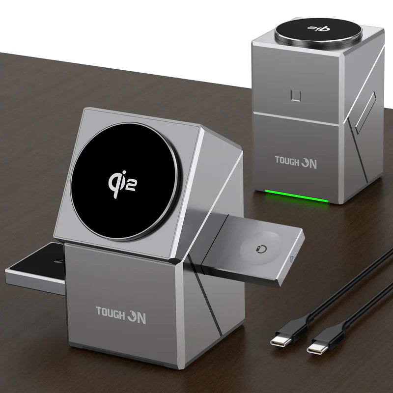 Qi2 3 në 1 Wireless Charger – Karikim Inteligjent & Modern
