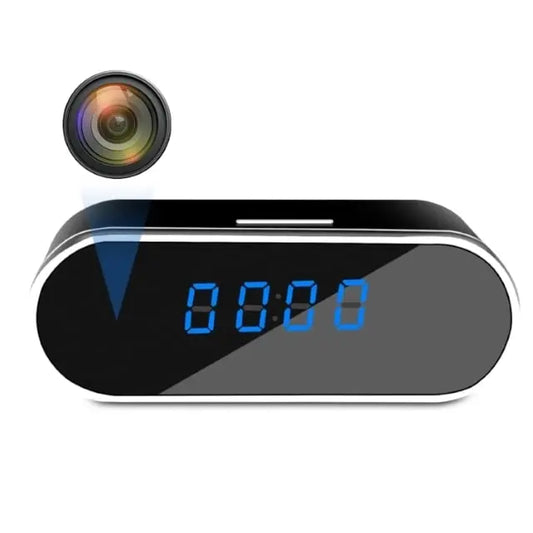 Kamerë WiFi në Formë Ore Digjitale – Full HD 1080P, Shikim Natën dhe Zbulim Lëvizjeje