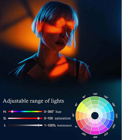 Drite unazore RGB të rikarikueshme YM200 LED 20W