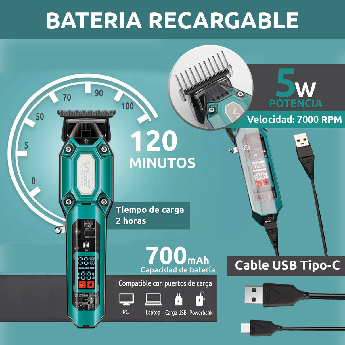 Makinë Qethjeje Profesionale VGR V-600 / V-900