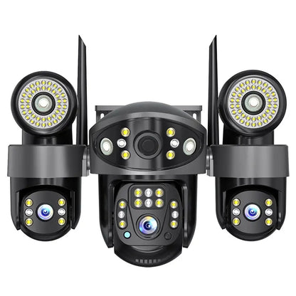 Kamerë Sigurie Wi-Fi SC32-W me 3 Lente 8MP, PTZ, Shikim Nate IR