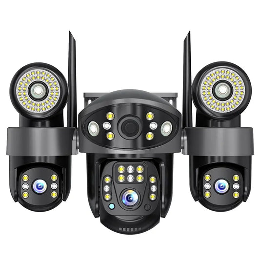 Kamerë Sigurie Wi-Fi SC32-W me 3 Lente 8MP, PTZ, Shikim Nate IR