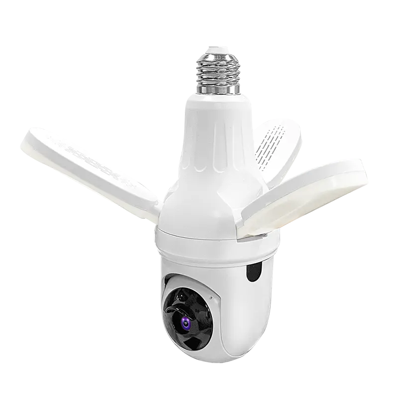 Kamerë WiFi POQI Q28L 3MP – Panoramike në Formë Llambe, PTZ