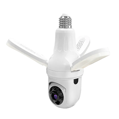 Kamerë WiFi POQI Q28L 3MP – Panoramike në Formë Llambe, PTZ