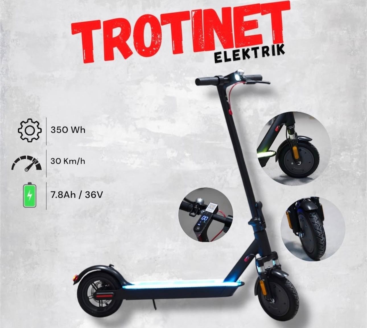 Trotinet Elektrik Për të Rritur me Amortizator