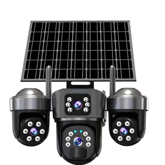 Kamerë solare sigurie me 3 lente 12MP