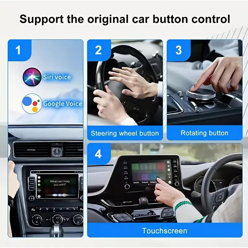 CarPlay 2 në 1 - Wireless Smart Display për Makinë