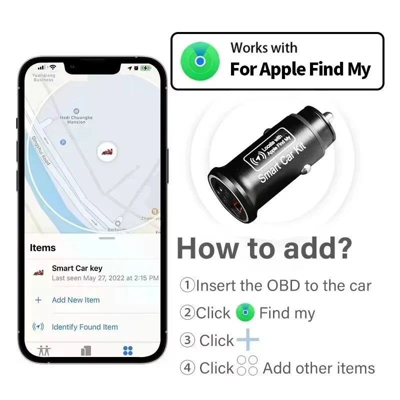 GPS Tracker i Integruar + Karikues USB-C 20W